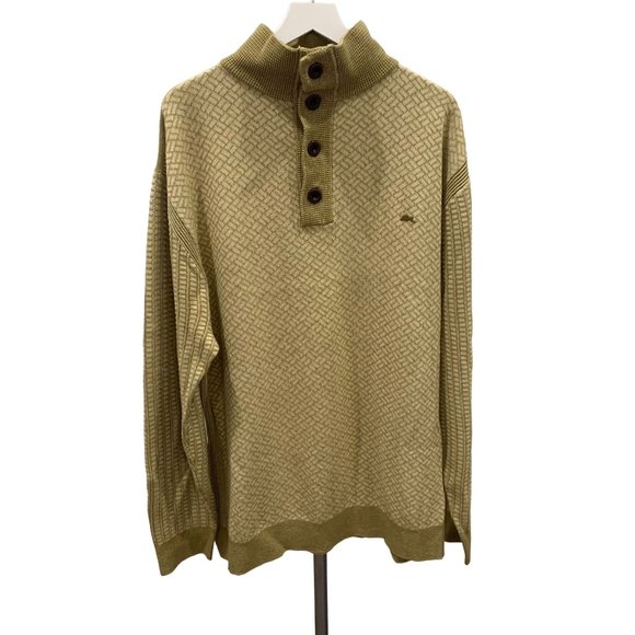 Mens A. Tiziano Wheat Green Sweater Size 3XL EUC - Picture 1 of 7